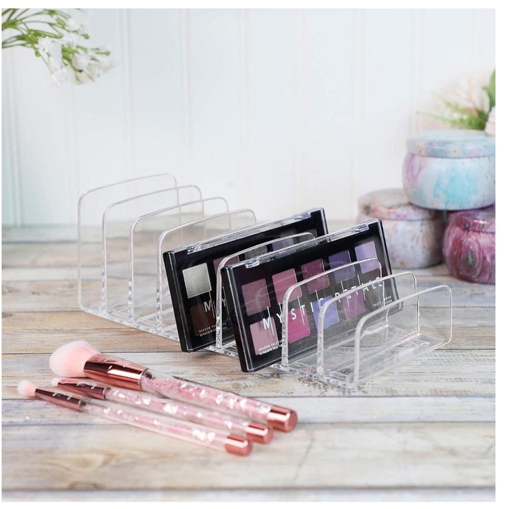 Makeup Eyeshadow Palette Organizer, 10 Slots, Cosmetic Storage (2 Pack)